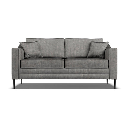 Aspen Grey Velvet Large 2 Seater Sofa – view 4