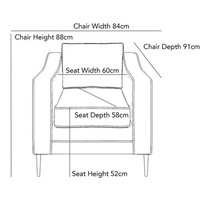 Aspen Grey Velvet Armchair – view 2