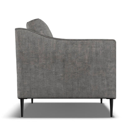 Aspen Grey Velvet Armchair – view 5