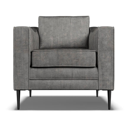 Aspen Grey Velvet Armchair – view 4