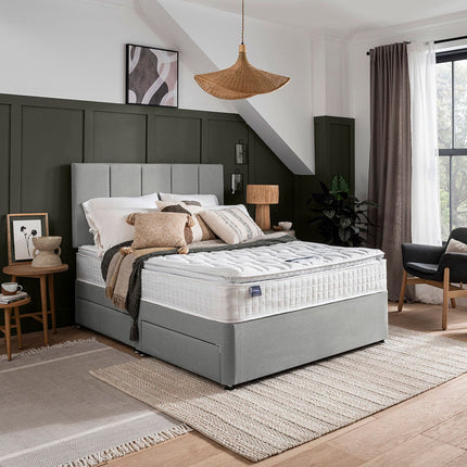 Silentnight Brescia Grey Fabric Headboard in 4 Sizes – view 3