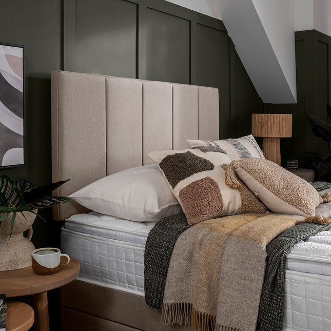 Silentnight Brescia Sandstone Fabric Headboard in 4 Sizes – view 2