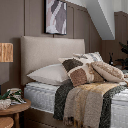 Silentnight Bexley Sandstone Fabric Headboard in 5 Sizes – view 2