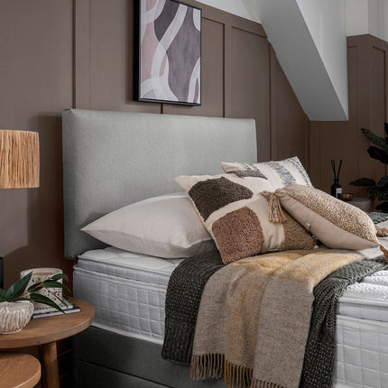 Silentnight Bexley Grey Fabric Headboard in 5 Sizes – view 2