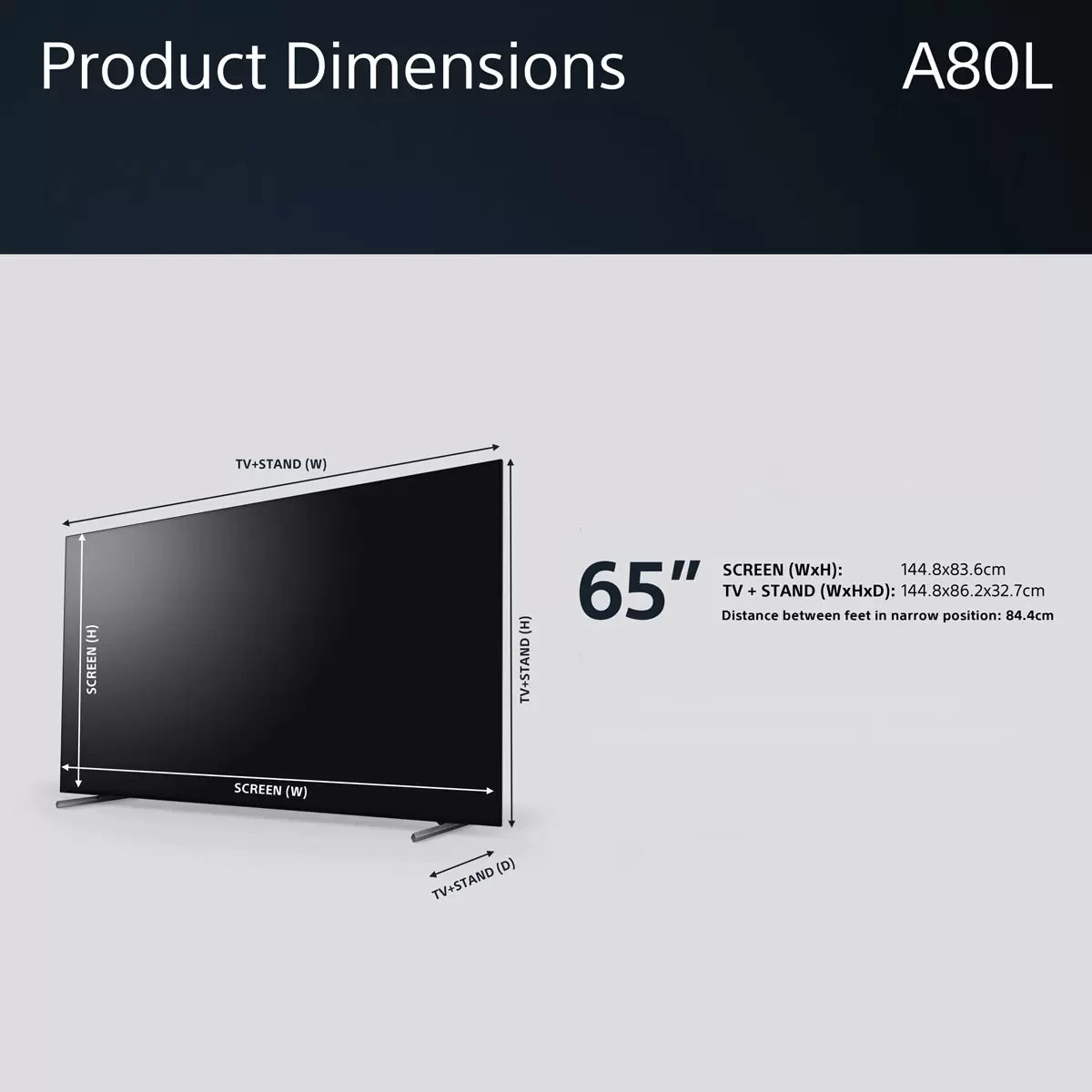 Sony XR65A80LU 65 Inch OLED 4K Ultra HD Smart Google TV