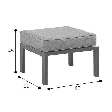 Stone Garden 5 Piece Armchair and Footstool Patio Set in Two Colours – view 4