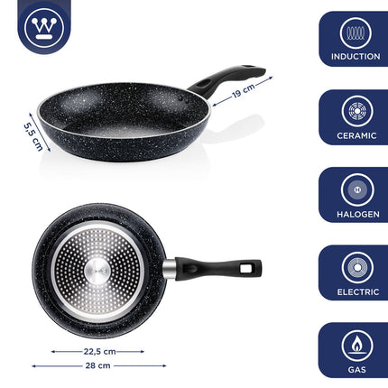 Westinghouse Non-Stick Frying Pan Set with Lids, 4 Piece – view 6