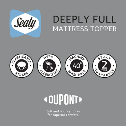 Sealy Deeply Full Mattress Topper in 4 Sizes – view 8