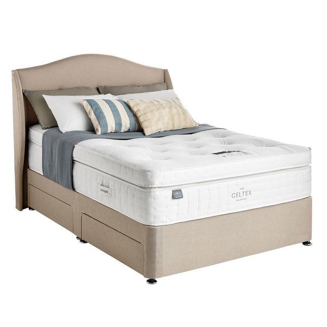 Silentnight Geltex 4000 Pocket Boxtop Mattress & Sandstone Divan in 4 Sizes – view 2