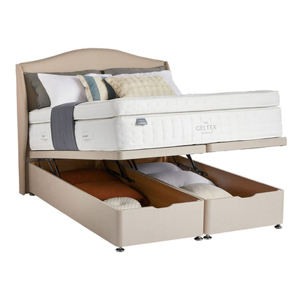Silentnight Geltex 4000 Pocket Boxtop Mattress & Sandstone Full Ottoman Divan in 3 Sizes – view 2