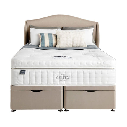 Silentnight Geltex 4000 Pocket Boxtop Mattress & Sandstone Full Ottoman Divan in 3 Sizes – view 3