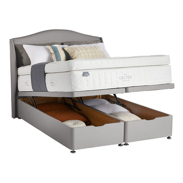 Silentnight Geltex 4000 Pocket Boxtop Mattress & Slate Grey Full Ottoman Divan in 3 Sizes – view 2