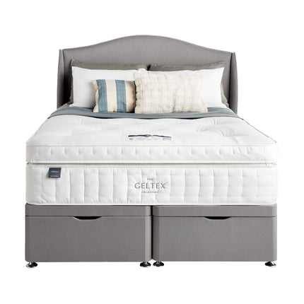 Silentnight Geltex 4000 Pocket Boxtop Mattress & Slate Grey Full Ottoman Divan in 3 Sizes – view 3