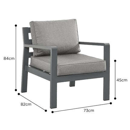 Stone Garden 4 Piece Deep Seating Corner Fire Patio Set in Two Colours – view 4