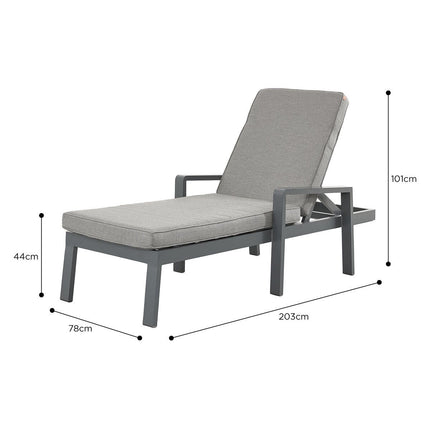 Stone Garden 3 Piece Lounger Set in Two Colours – view 3