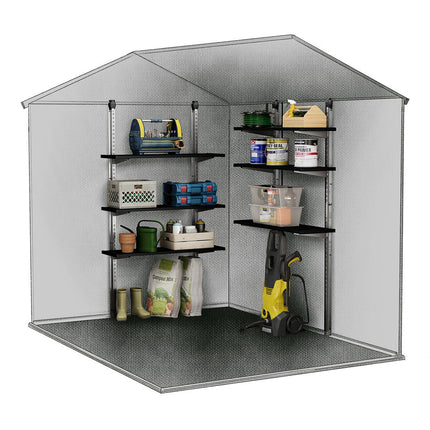 Keter 97cm / 38.1" Shelving Kit in Black – view 3