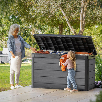 Keter Cortina 757 Litre (200 Gallon) Outdoor Storage Deck Box – view 3