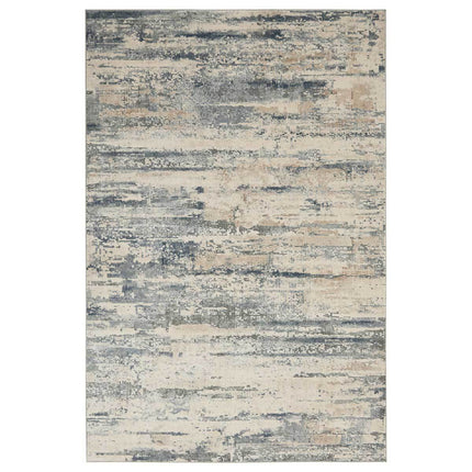 Rustic Textures Rustic Beige & Grey Rug in 3 Sizes – view 2