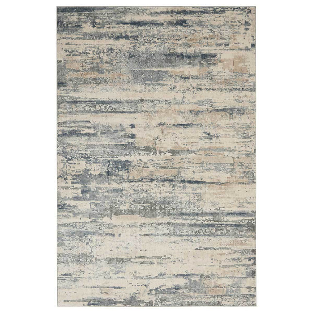 Rustic Textures Rustic Beige & Grey Rug in 3 Sizes – view 2