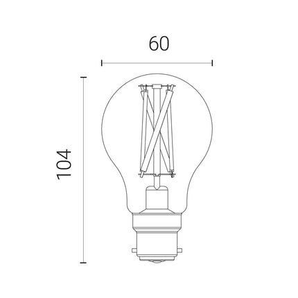 4lite WiZ Connected B22 Clear Filament Smart Bulbs 2 Pack – view 4