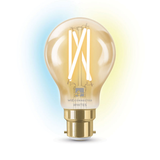 4lite WiZ LED A60 B22 Amber Filament Smart Bulbs 2 pack – view 2