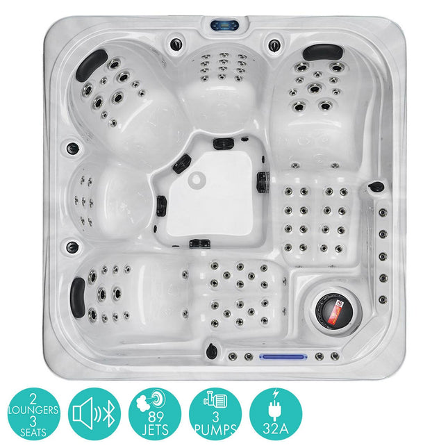 Blue Whale Spa San Julien 89-Jet 5 Person Hot Tub in 2 Colours - Delivered and Installed – view 2