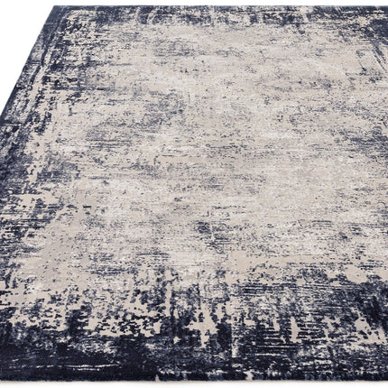 Kuza Border Navy Rug, in 2 Sizes – view 5