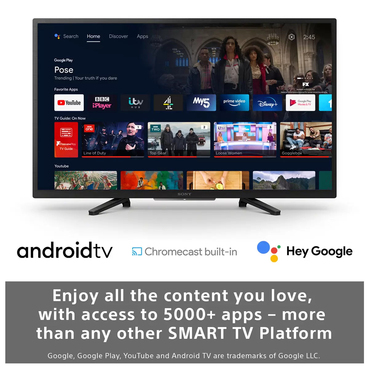Sony KD32W800P1U 32 Inch HD Ready Smart Android TV