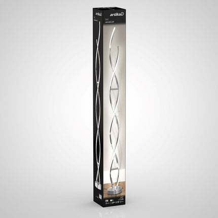 Artika Chrome Swirl LED Floor Lamp – view 4