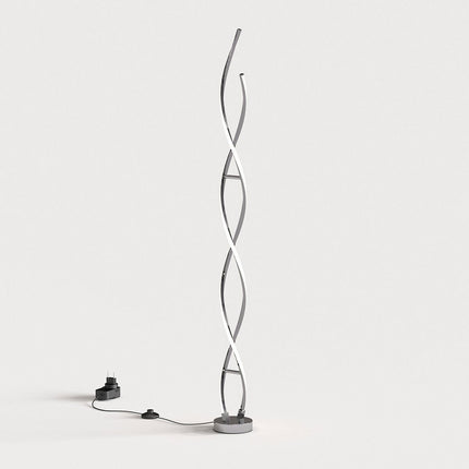 Artika Chrome Swirl LED Floor Lamp – view 5