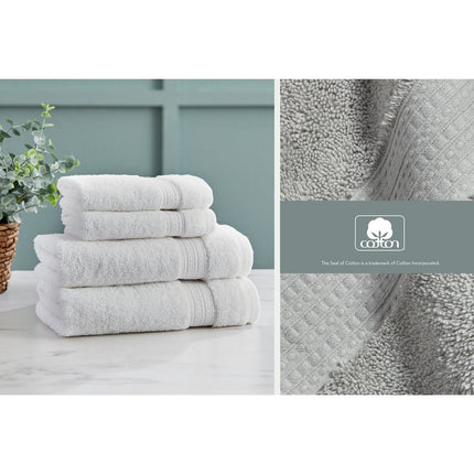 Grandeur 100% Cotton Grey Bath Towels, 2 Pack – view 4