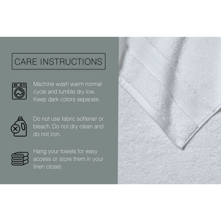 Grandeur 100% Cotton Grey Bath Towels, 2 Pack – view 6