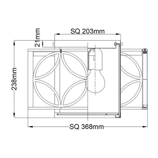 Feiss Remy 2 Light Flush Ceiling Light – view 2