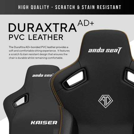 anda seaT Kaiser Series 3 Extra Large Gaming Chair, Black – view 5