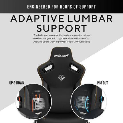 anda seaT Kaiser Series 3 Extra Large Gaming Chair, Black – view 8