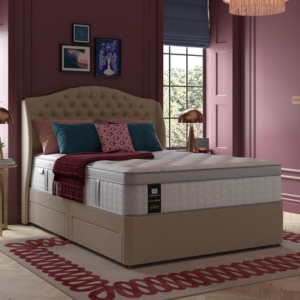 Sealy Richmond Latte Fabric Full Height Headboard in 3 Sizes – view 3
