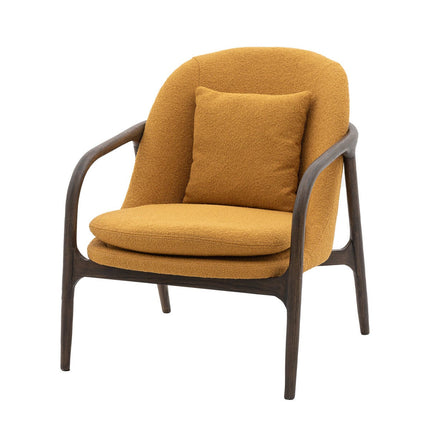 Gallery Alegra Ochre Fabric Armchair – view 5