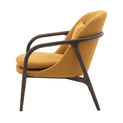 Gallery Alegra Ochre Fabric Armchair – view 6