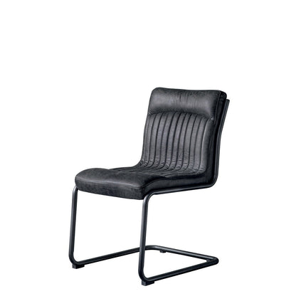 Gallery Capri Ebony Leather Cantilever Dining Chair – view 8