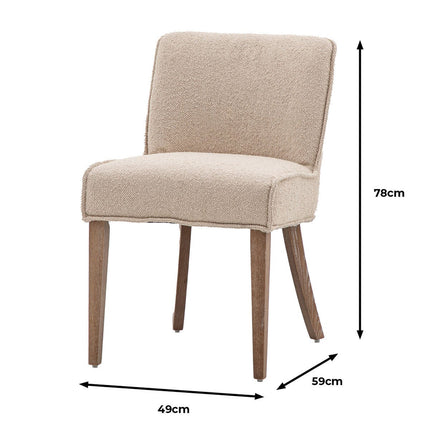 Gallery Tarnby Taupe Fabric Dining Chair, 2 Pack – view 2