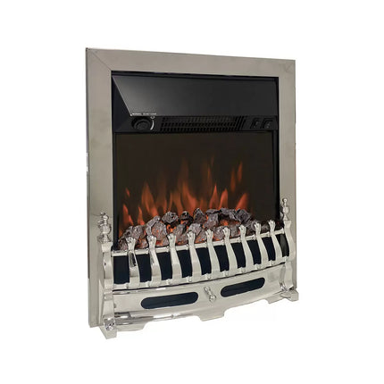 Flare Bayden Inset Electric Fire in Chrome, 2kW