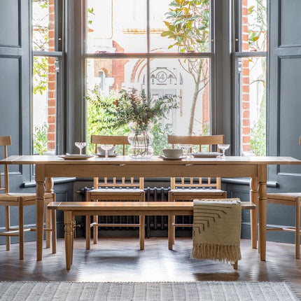Gallery Eton Oak Extending Dining Table, Seats 6-8 – view 3