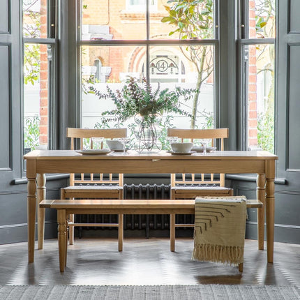 Gallery Eton Oak Extending Dining Table, Seats 6-8 – view 4