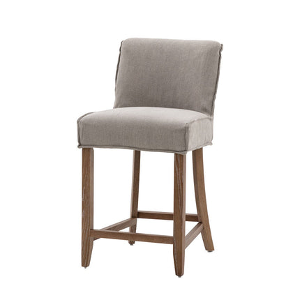 Gallery Tarnby Grey Linen Bar Stool, 2 Pack – view 6