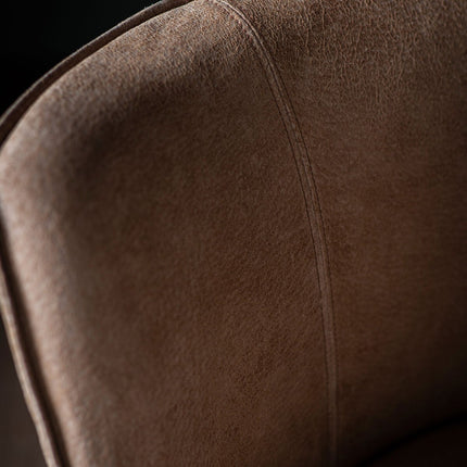 Gallery Tarnby Brown Leather Dining Chair, 2 Pack – view 4