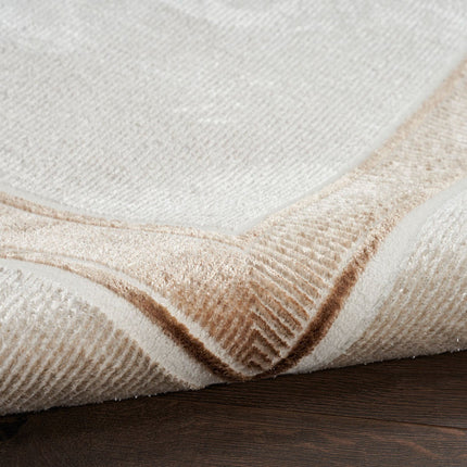 Glitz Cream Border Rug in 3 Sizes – view 8