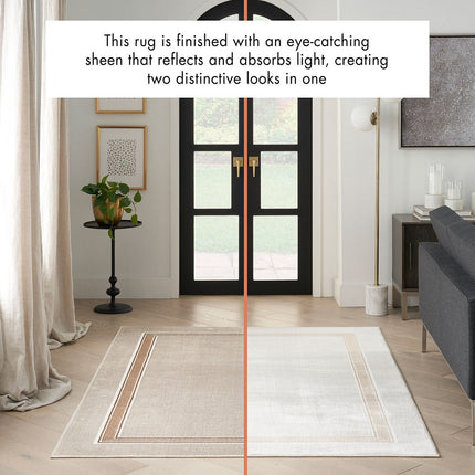 Glitz Cream Border Runner, 69 x 229 cm – view 3