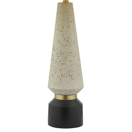 Onora Terrazzo Table Lamp with Black Faux Silk Shade – view 5