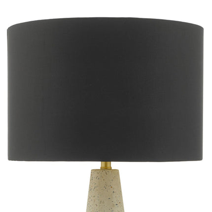 Onora Terrazzo Table Lamp with Black Faux Silk Shade – view 6