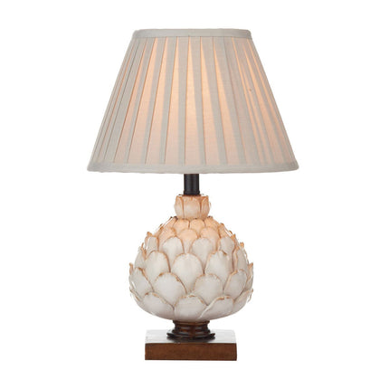 Layer Artichoke Cream Table Lamp with Pleated Shade – view 3